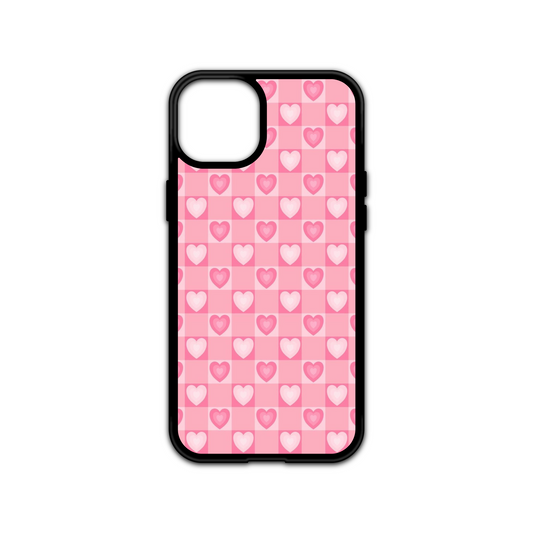 Mini Hearts Checker Phone Case